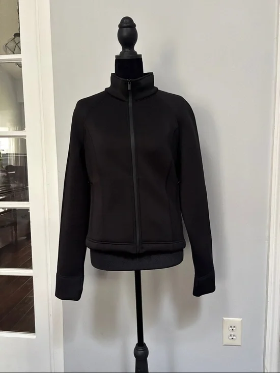 Zara Black Scuba Effect Jacket - Picture 2 of 7